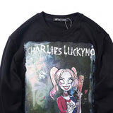 Charlie Luciano Hoodie Marvel Collection Clown Women'S Sweater Cotton Loose