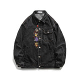 Denim Jacket Men's Fall plus Size Loose Casual Top Men Denim Jacket
