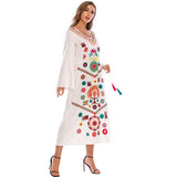 Beth Dutton Bohemian Dress Winter Autumn Midi Dresses Printed Dress