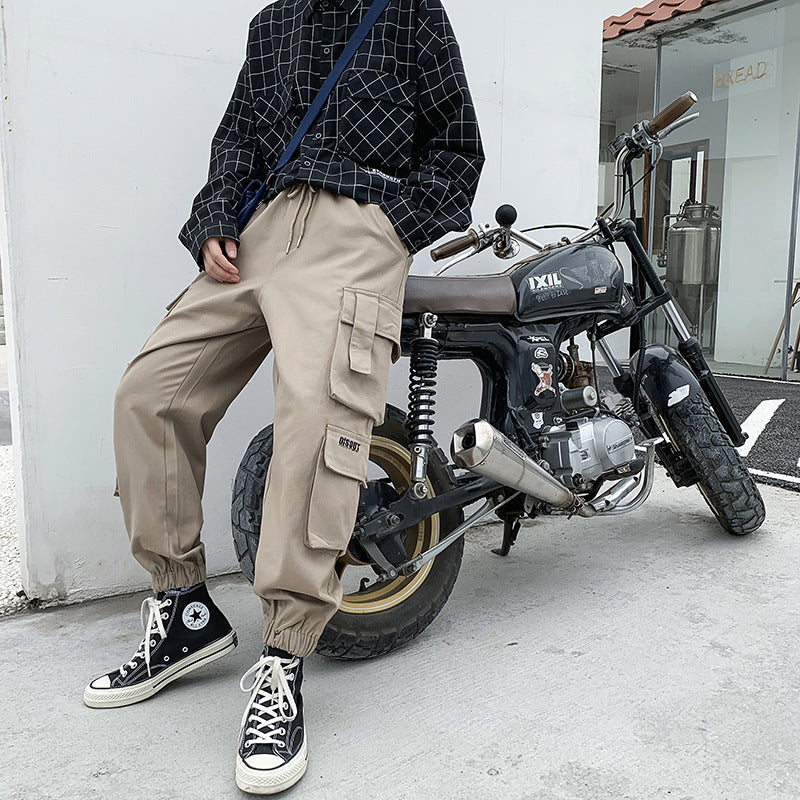 Men Cargo Pants Spring and Autumn Men's Workwear Men's Simple Loose Casual Pants