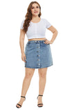 Women Plus Size Dresses Denim Skirt Bodycon Skirt