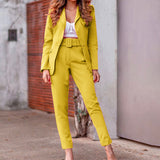 Women Blazar Pants Suit Autumn and Winter Women's Jacket Casual Fashion