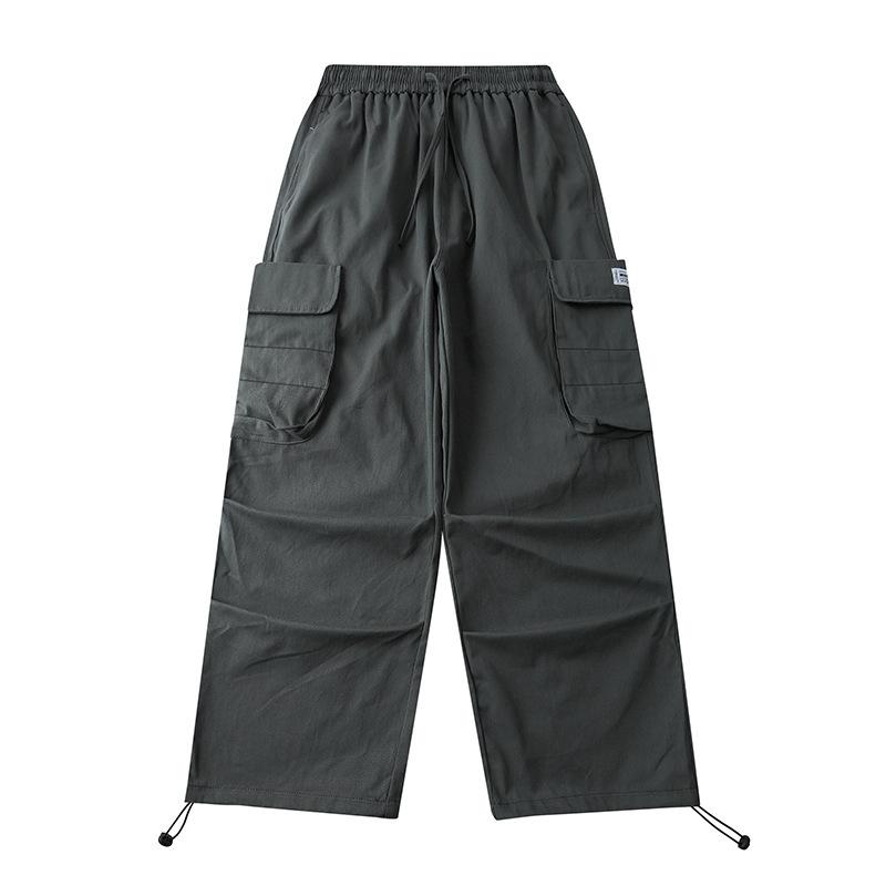 Multi-Pocket Cargo Pants Men's plus Size Retro Sports Hip Hop Hiphop Pants Trend Loose-Fitting Wide-Leg Trousers Men Pants