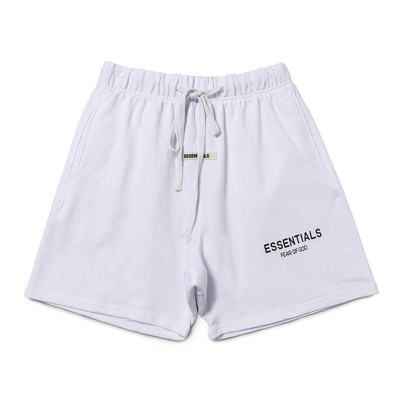 Fog Short Summer European and American High Street Fashion Brand Embroidery Double Line Letter Embroidery Reflective Casual Shorts Fear Of God