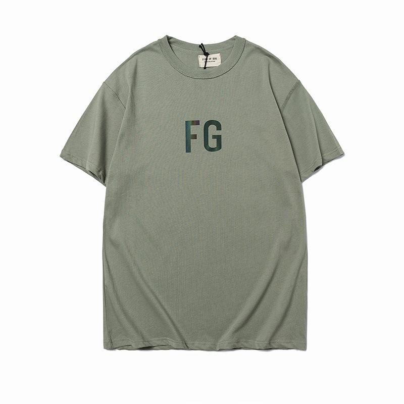 Fog Colorful FG Printed round Neck Short Sleeve Fear Of God