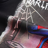 Charlie Luciano Hoodie Marvel Series Spider-Man Sweater Pure Cotton Loose