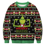 Ugly Christmas Sweater Digital Printing Men's and Women's Same round Neck Sweater Autumn Long Sleeve Pullover Top