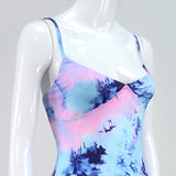 Women's Summer Fashion Sexy V-neck Printed Dress Women's Dress Summer