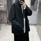 Seersucker Suit Casual Loose Jacket