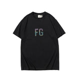 Fog Colorful FG Printed round Neck Short Sleeve Fear Of God