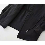 Tactics Style Men Sweatshirts & Hoodies Solid Color Side Seam Sidekick Zipper Men's Clothing