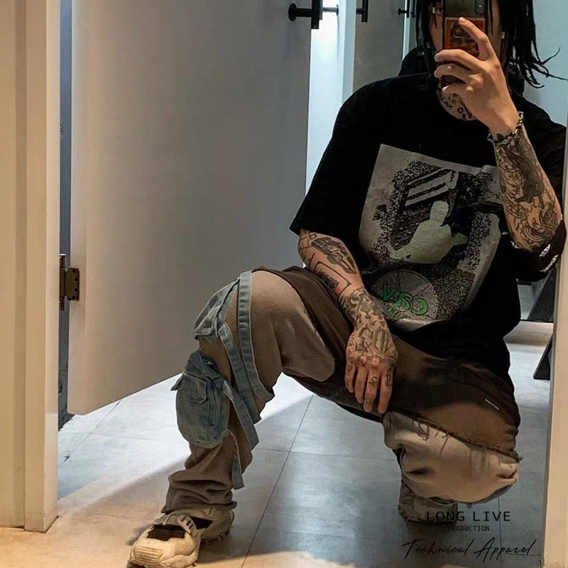 Cavempt Ce Life Cav @ Empt C.E Silver Printed Men's and Women's T-shirt