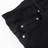 Amiri Jeans Casual Hip Hop Wash Splash-Ink Painted Slim Jeans Casual Fashionable 877