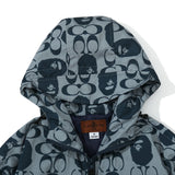 BAPE Varsity Jacket Fall Winter Hooded Cardigan Zipper Jacket Coat