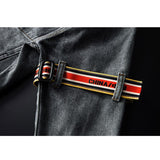 Cotton Solid Men's Denim Trucker Jacket Mens Spring Autumn Casual Slim Fit Bomber Jackets Men Jean Outwear Cowboy Gray Denim Jacket