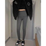Women Legging Warm Fleece High Waist Black Leggings plus Velvet