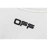 off white Sweatshirt Autumn and Winter Printing Reflective Sweater Owt Round Neck Pullover Long Sleeve