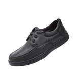 Loafers for Men Men's Shoes Top Layer Cowhide Men's Casual Pumps Front Lace-up Loafers