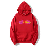 Drippy Hoodies Hip Hop Singer Juice WRLD Flame Printed Loose Sweatshirt