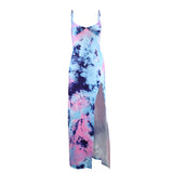 Women's Summer Fashion Sexy V-neck Printed Dress Women's Dress Summer