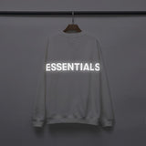 Fog Sweatshirt Duplex LightReflecting Hoodie Pullover Velvet Padded Bottoming Shirt Men and Women Fear Of God