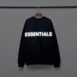 Fog Sweatshirt Duplex LightReflecting Hoodie Pullover Velvet Padded Bottoming Shirt Men and Women Fear Of God
