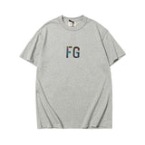 Fog Colorful FG Printed round Neck Short Sleeve Fear Of God