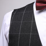 Seersucker Suit Men's Three-Piece Suit