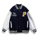Letterman Jacket Outfit Senior Jackets Varsity Baseball Coat Baseball Uniform Men and Women Autumn and Winter Loose