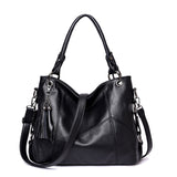 The Teacher Tote Messenger Bag Large Capacity Handbag Women's Shoulder Bags Middle-Aged Pu Women's Bag