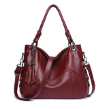 The Teacher Tote Messenger Bag Large Capacity Handbag Women's Shoulder Bags Middle-Aged Pu Women's Bag