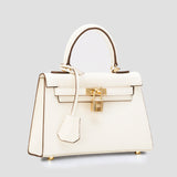 Jackie Kennedy Bag Fall/Winter Kelly Bag Female Genuine Leather Single-Sling Bag for Ladies