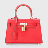 Jackie Kennedy Bag Fall/Winter Kelly Bag Female Genuine Leather Single-Sling Bag for Ladies
