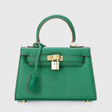 Jackie Kennedy Bag Fall/Winter Kelly Bag Female Genuine Leather Single-Sling Bag for Ladies