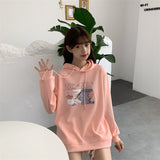 Tom and Jerry Hoodie Sweater Women's Mickey Mouse Large Size Casual