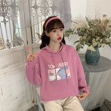 Tom and Jerry Hoodie Sweater Women's Mickey Mouse Large Size Casual