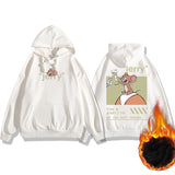 Tom And Jerry Hoodie Spring Fleece-Lined Loose Hooded Top