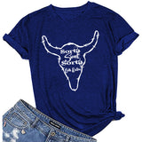 Beth Dutton Outfits Casual Women's Sorta Sweet Sorta Crew Neck Personality Printed Short-Sleeved T-shirt for Women