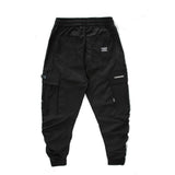 Ankle Banded Pants Men's Large Size Retro Sports Multi-Pocket Cargo Pants Trendy Elastic Waist Skinny Pants Men Pants
