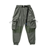 Ankle Banded Pants Men's plus Size Retro Sports Multi-Pocket Cargo Pants Street Trendy Casual Pants Men Pants