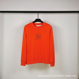 Off White Sweatshirts Long Sleeve round Neck Sweater Winter Ow Log Worker D Three-Dimensional Effect
