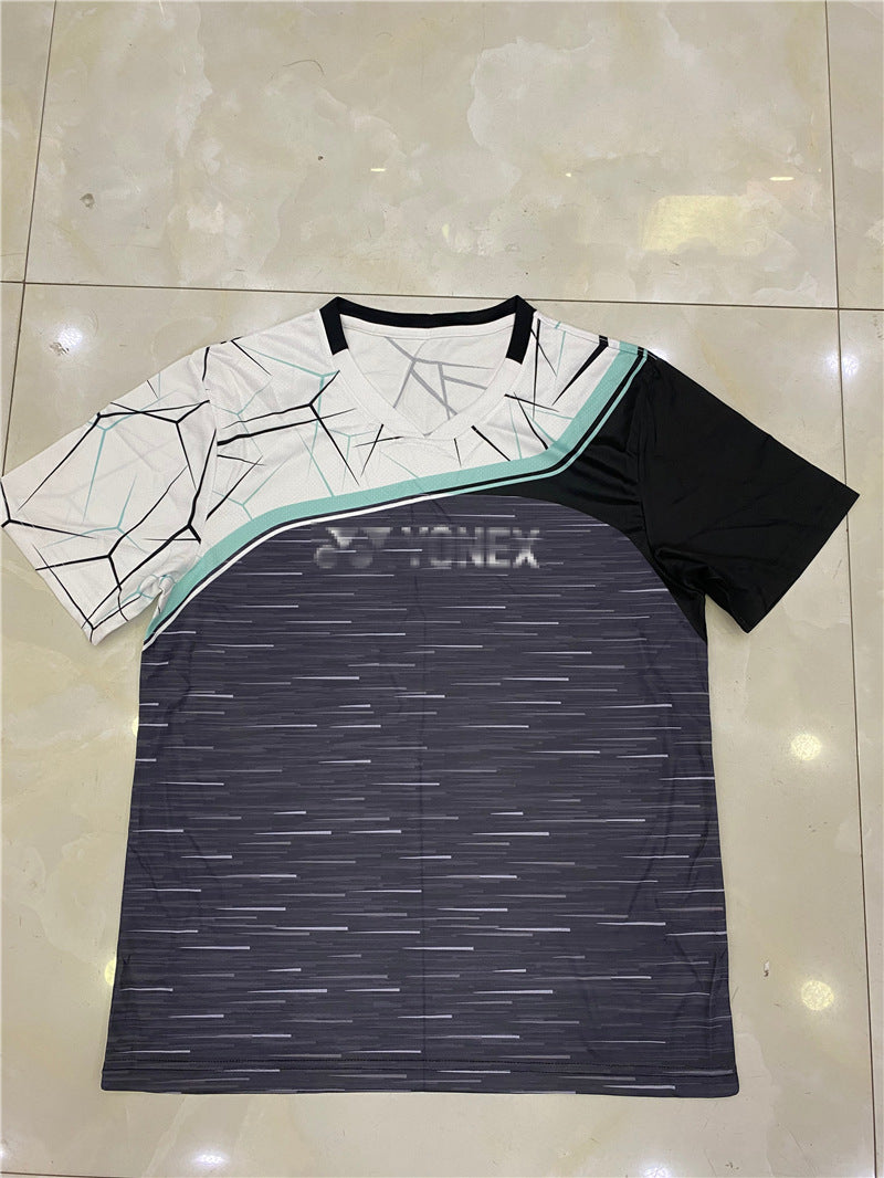 Cricket T Shirt Badminton Clothing Men's and Women's Short Sleeve