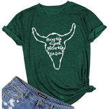 Beth Dutton Outfits Casual Women's Sorta Sweet Sorta Crew Neck Personality Printed Short-Sleeved T-shirt for Women