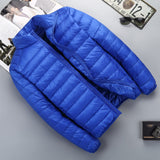 Men Winter Coats Puffer Jacket down Coat Autumn and Winter Lightweight down Jacket Men's Stand Collar Jacket