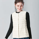 Women Winter Coats Puffer down Vest Women's Lightweight down Vest