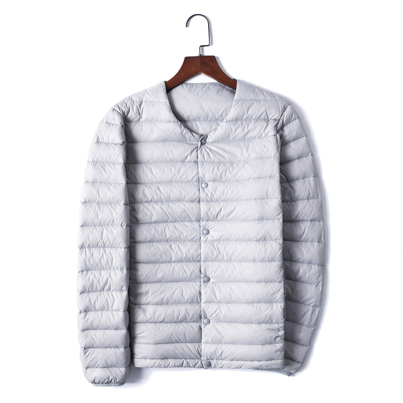 Men Winter Coats Puffer Jacket down Coat Autumn and Winter Loose round Neck Men's Long Sleeve
