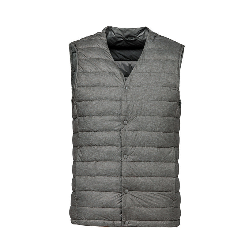 Men Winter Coats Puffer Jacket down Coat Autumn and Winter Vest Men's Short down Vest
