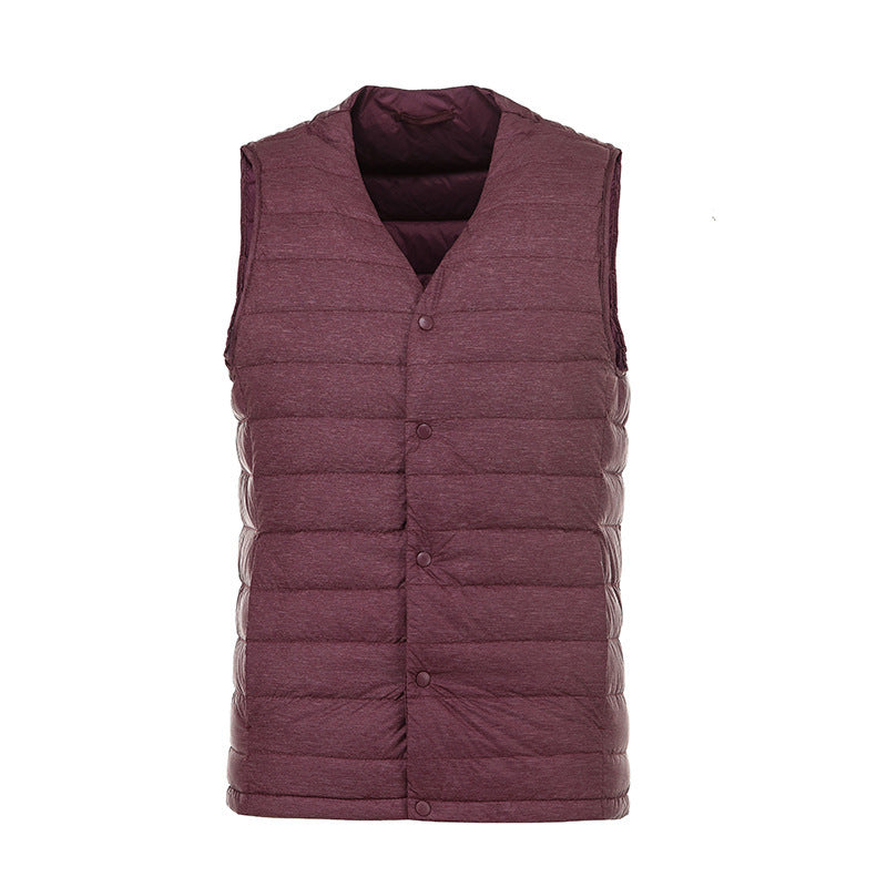 Men Winter Coats Puffer Jacket down Coat Autumn and Winter Vest Men's Short down Vest