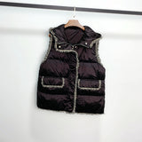 Women Winter Coats Puffer down Vest Hooded Loose Fashion Coat
