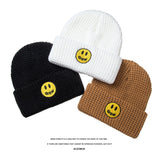 Justin Bieber Toque Smiley Face Woolen Cap Men and Women Retro
